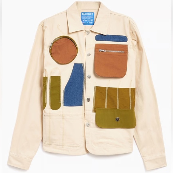 Market Rework Mens Workstation Overshirt Size L *Sold at Revolve* - Picture 3 of 8